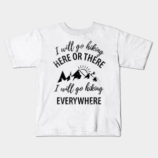 Mountains Hiking Kids T-Shirt